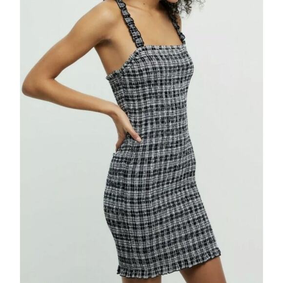Volcom Seeriously Plaid Bodycon Dress Small Nordstrom New NWT Summer - Picture 2 of 7